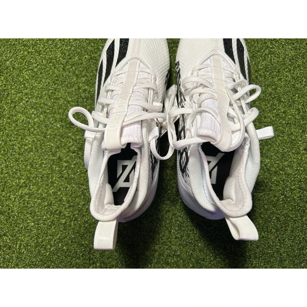 adidas Adizero Scorch Football Cleats GX5126 Men’s Size 8 White/Black NWOB